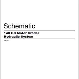 EN Cat Motor Graders 140 GC  Hydraulic System Schematic Manual - PDF DOWNLOAD