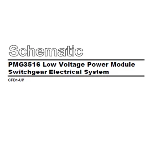 EN Cat PMG3516 Low Voltage Power Module Switchgear Electrical System Schematic Manual - PDF DOWNLOAD