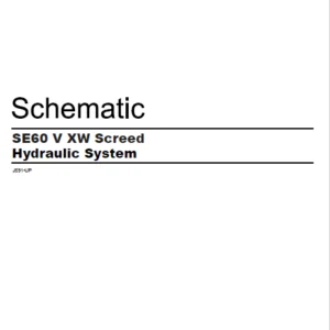 EN Cat SE60 V XW Asphalt Screed Hydraulic System Schematic Manual - PDF DOWNLOAD