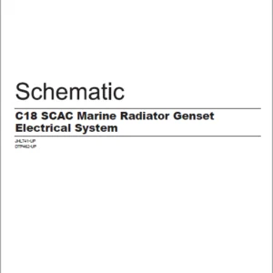 EN Cat Marine C18 SCAC Marine Radiator Genset Electrical System Schematic Manual - PDF DOWNLOAD