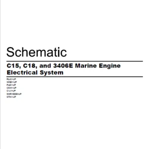 EN Cat Marine Products C15 C18 and 3406E Marine Engine Electrical System Schematic Manual - PDF DOWNLOAD