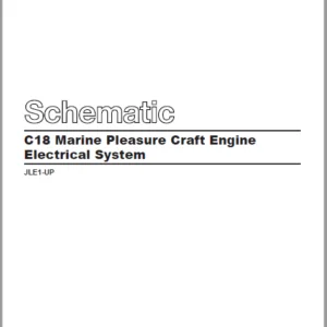 En Cat Marine Products C18 Marine Pleasure Craft Engine Electrical System Schematic Manual - PDF DOWNLOAD