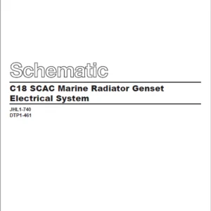 EN Cat Marine Products C18 SCAC Marine Radiator Genset Electrical System Schematic Manual - PDF DOWNLOAD