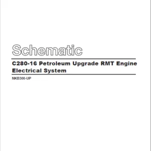 En Cat Marine Products C280-16 Petroleum Upgrade RMT Engine Electrical System Schematic Manual - PDF DOWNLOAD