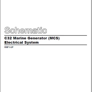 En Cat Marine Products C32 Marine Generator (MCS) Electrical System Schematic Manual - PDF DOWNLOAD