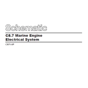 En Cat Marine Products C8.7 Engine Electrical System Schematic Manual - PDF DOWNLOAD