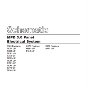 En Cat Marine Products MPD 3.0 Panel Electrical System Schematic Manual - PDF DOWNLOAD