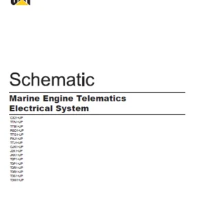 En Cat Marine Products Marine Engine Telematics Electrical System Schematic Manual – PDF DOWNLOAD