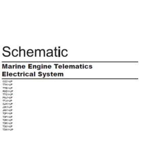 En Cat Marine Products Marine Engine Telematics Electrical System Schematic Manual -  PDF DOWNLOAD