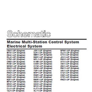 En Cat Marine Products Multi-Station Control System Electrical System Schematic Manual - PDF DOWNLOAD