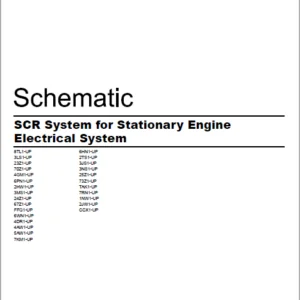 En Cat Marine Products SCR System for Stationary Engine Electrical System Schematic Manual - PDF DOWNLOAD