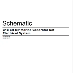 EN Cat Marine ProductsC18 SR MP Marine Generator Set Electrical System Schematic Manual - PDF DOWNLOAD