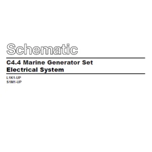 En Cat Marine ProductsC4.4 Marine Generator Set Electrical System Schematic Manual - PDF DOWNLOAD