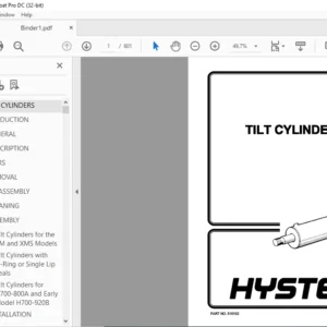 Hyster A177 (H2.00-3.00XL Europe) Service Manual - PDF DOWNLOAD