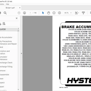 Hyster A214 (H360-450H) Service Manual - PDF DOWNLOAD