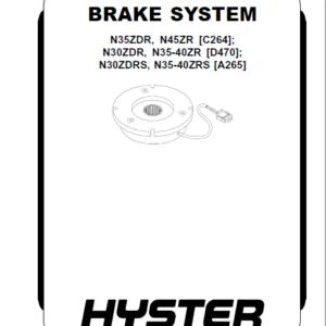 Hyster A265 (N30ZDRS, N35-40ZRS N35ZDR, N45ZR N30ZDR, N35-40ZR) Service Manual - PDF DOWNLOAD