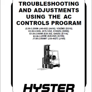 Hyster A416 Service Manual - PDF DOWNLOAD