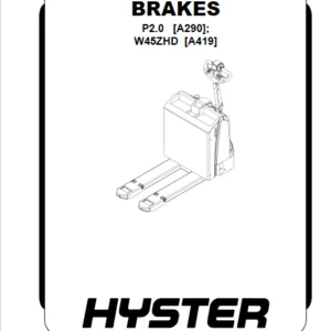 Hyster A419 Service Manual - PDF DOWNLOAD