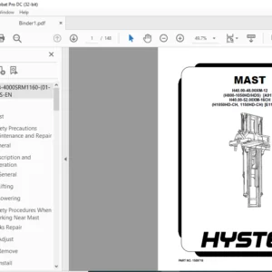 Hyster A917 Service Manual - PDF DOWNLOAD