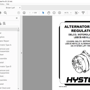 Hyster B177 (H40-60XL) Service Manual - PDF DOWNLOAD