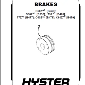 Hyster B230 B233 (B60Z AC B80Z AC) Service Manual - PDF DOWNLOAD