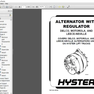 Hyster C008 (H360-700C) Service Manual - PDF DOWNLOAD