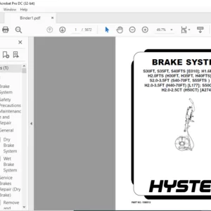 Hyster C108 (E40-60XL) Service Manual - PDF DOWNLOAD