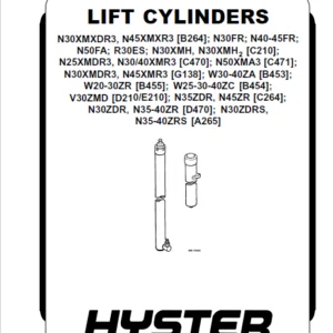 Hyster C470 Service Manual - PDF DOWNLOAD