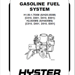Hyster D001 (S25-35XM S40XMS) Service Manual - PDF DOWNLOAD