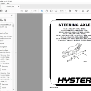Hyster D098 Service Manual - PDF DOWNLOAD
