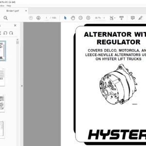 Hyster D187 (H2.00-3.20XM H40-65XM) Service Manual - PDF DOWNLOAD