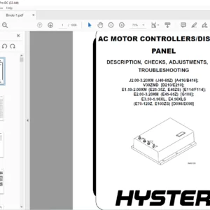 Hyster D210 E210 G108 (V30ZMD E2.00-3.20XM E45-65Z) Service Manual - PDF DOWNLOAD