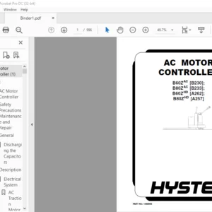 Hyster D233 (E80ZAC) Service Manual - PDF DOWNLOAD