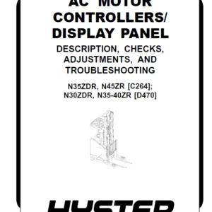 Hyster D470 (N30ZDRS, N35-40ZRS N35ZDR, N45ZR N30ZDR, N35-40ZR) Service Manual - PDF DOWNLOAD