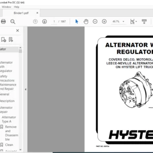 Hyster E004 (S3.50-5.0XM) Service Manual - PDF DOWNLOAD