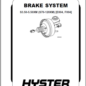 Hyster E004 (S70XM-120XM) Service Manual - PDF DOWNLOAD