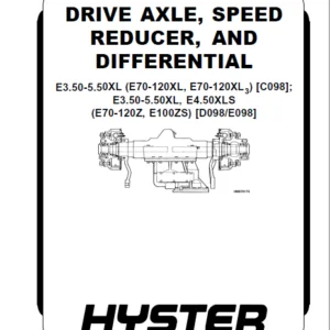 Hyster E098 Service Manual - PDF DOWNLOAD