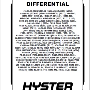 Hyster E117 (H1050HD-CH, H1150HD-CH) Service Manual - PDF DOWNLOAD
