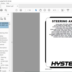 Hyster F007 (H170-280HD) Service Manual - PDF DOWNLOAD