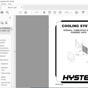 Hyster F007 Service Manual - PDF DOWNLOAD