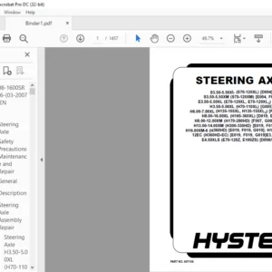 Hyster F019 (H300-350HD; H360HD-EC) Service Manual - PDF DOWNLOAD