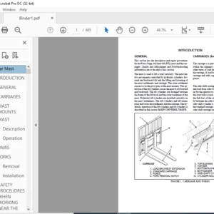 Hyster F108 (E45-65XM) Service Manual - PDF DOWNLOAD