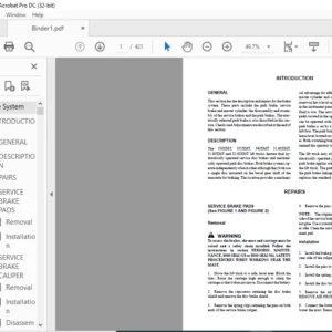 Hyster F160 (J30-40XMT) Service Manual - PDF DOWNLOAD