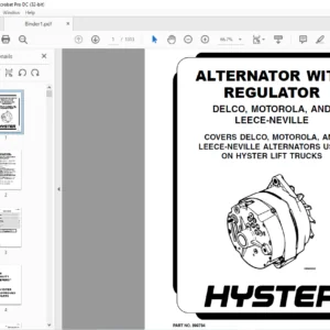 Hyster G006 (H6.00-7.00XL) Service Manual - PDF DOWNLOAD