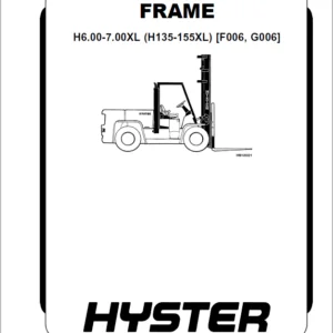 Hyster G006 Service Manual - PDF DOWNLOAD