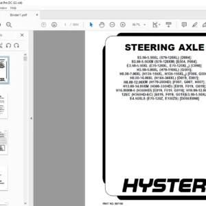 Hyster G007 (H170-280HD) Service Manual - PDF DOWNLOAD