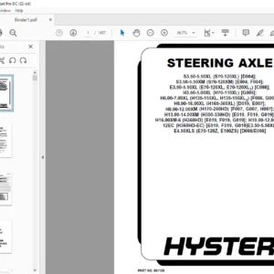 Hyster G007 (H8.00-12.00XM Europe) Service Manual - PDF DOWNLOAD