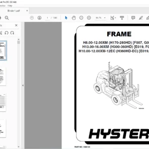 Hyster G007 (H8.00-12.00XM) Service Manual - PDF DOWNLOAD