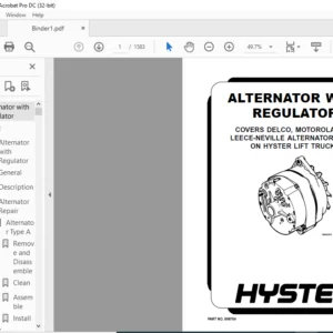 Hyster H177 (H2.00-3.20XM H40-65XM) Service Manual - PDF DOWNLOAD