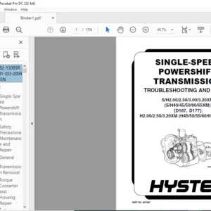 Hyster H177 Service Manual - PDF DOWNLOAD